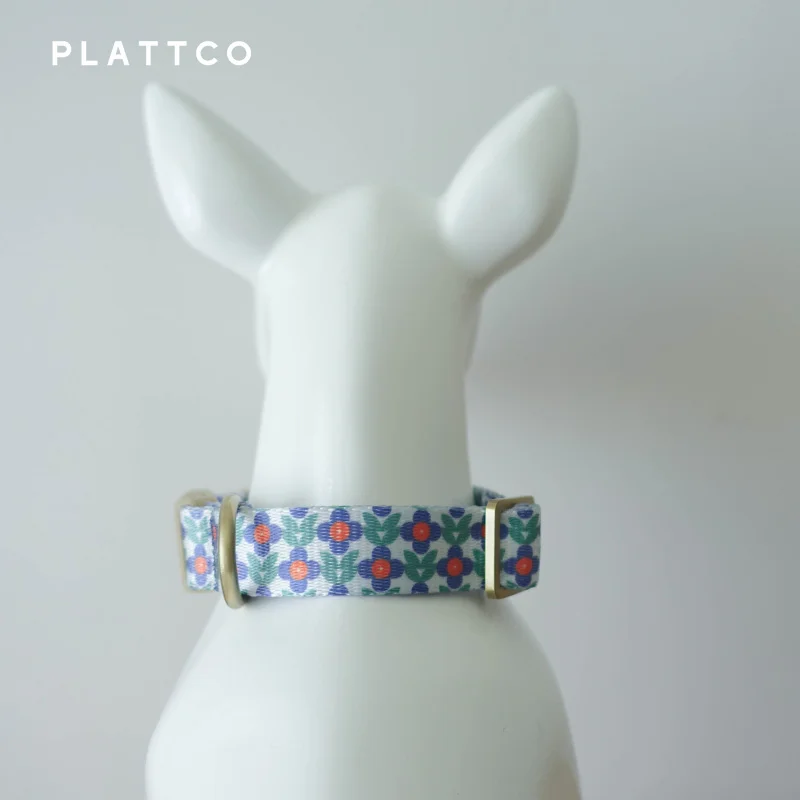 PLATTCO Collar de perro con estampado de nailon, Collar ajustable para perros, productos para mascotas, placa con nombre grabada personalizada, suministros para mascotas PDC359 - imagen 4