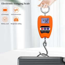 Báscula digital con gancho para pesar gatos y perros