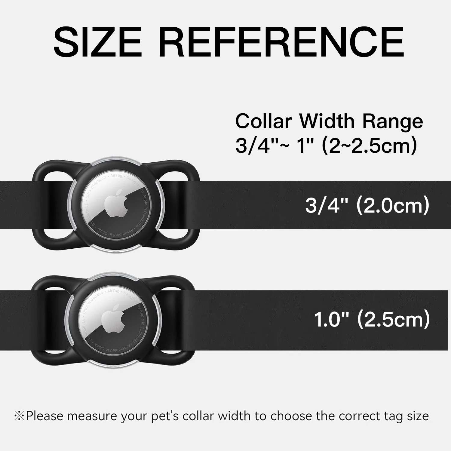 Soporte para Collar de perro Airtag, soporte impermeable para Airtag para perro, silicona + ABS protector antipérdida para Apple Air Tag Case Collar para mascotas - imagen 5