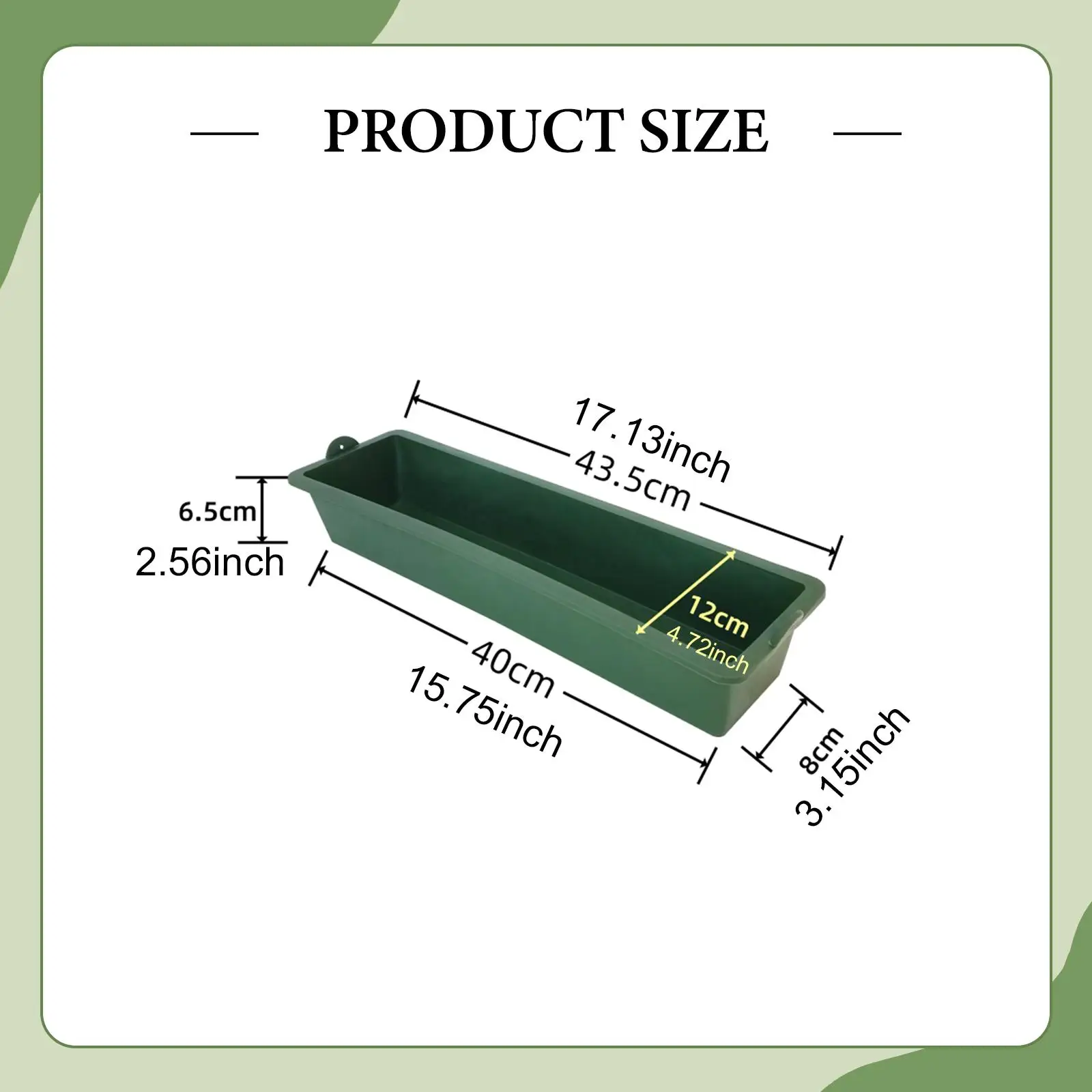 Hanging Chicken Feeder feed Trough Large Capacity Versatile Food Dispenser Feeding Container for Duck Turkey Sheep Dog Goose