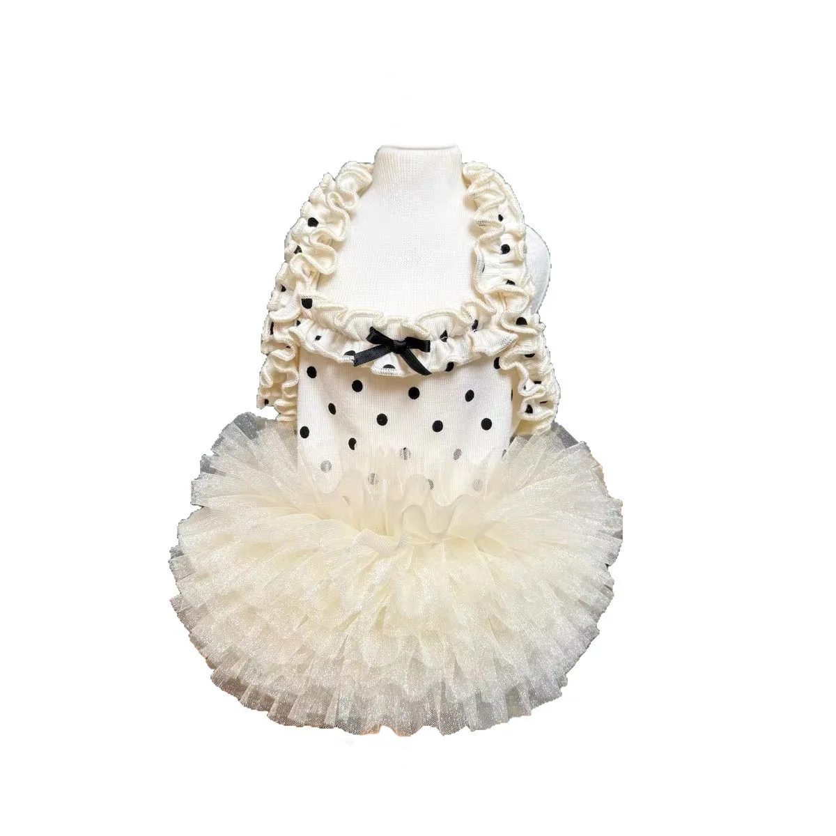 Vestido princesa floral transpirable para gatos y perros pequeños