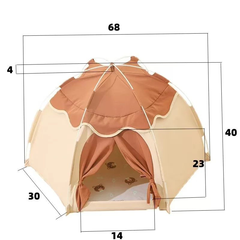 Casa plegable transpirable para gatos y perros - imagen 5