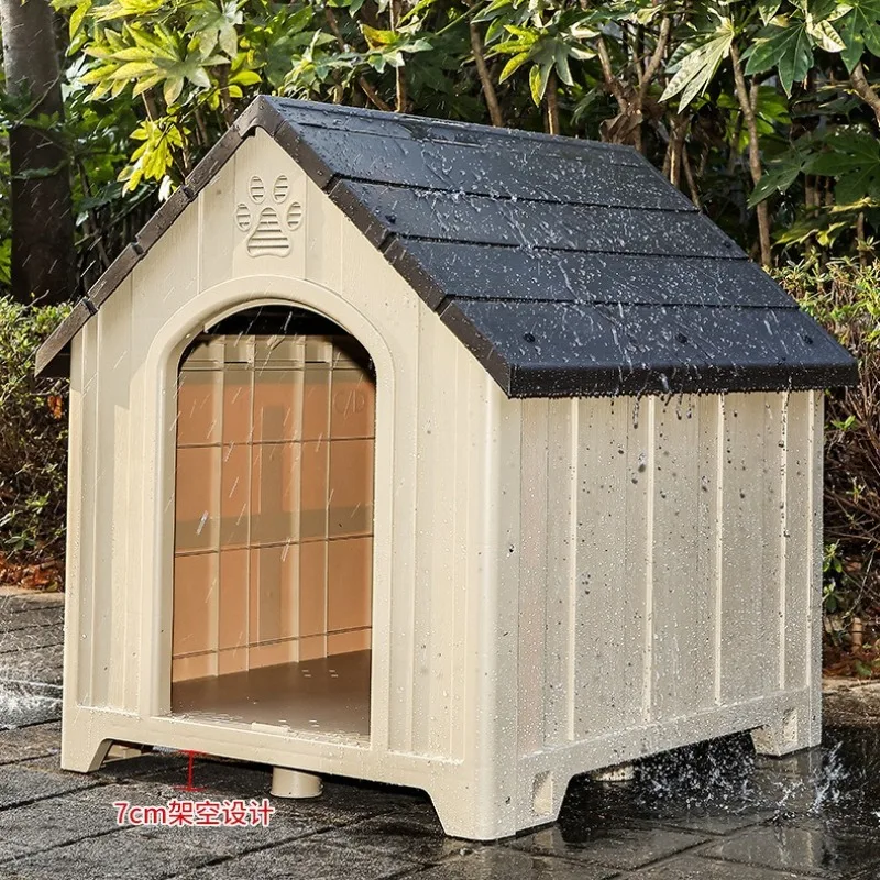 Caseta ventilada para perros impermeable resistente interior y exterior - imagen 5