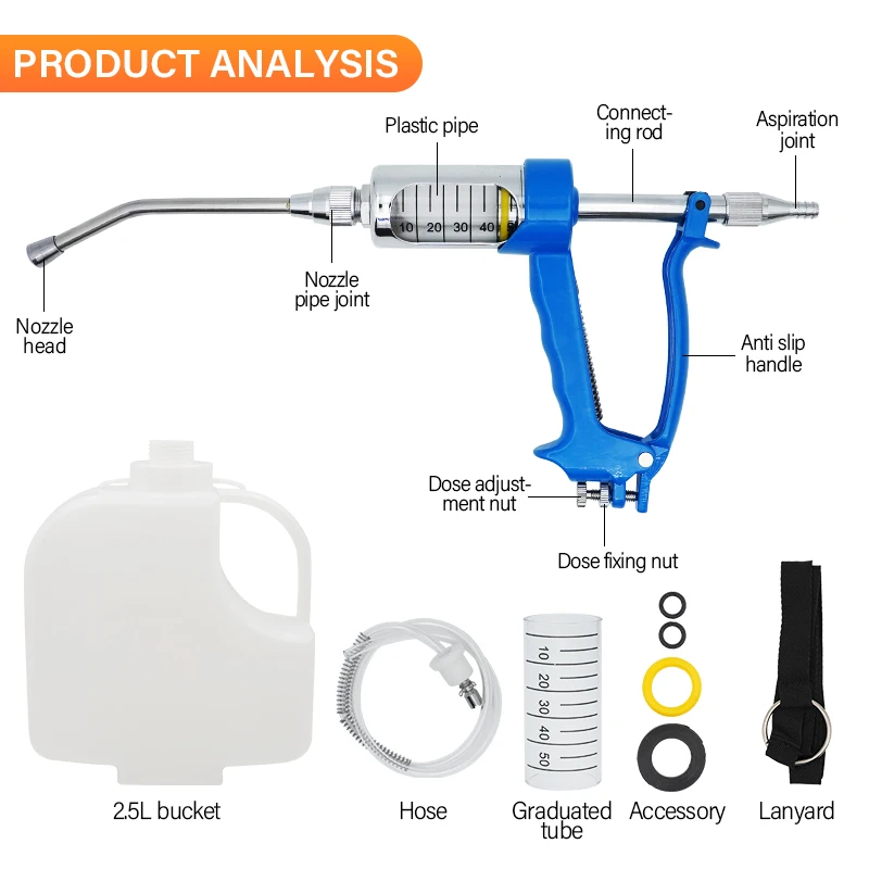 Irrigador de animales, ganado veterinario, ovejas, bebedero continuo, alimentador automático de medicina, irrigador de ovejas y cerdos - imagen 2