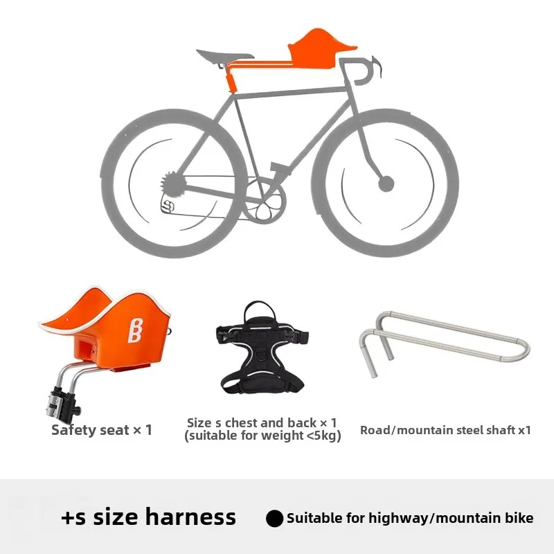 Asiento delantero para bicicleta de montaña, perrera de coche, accesorios portátiles para mascotas, productos para salir, bolsa de viaje para perros/gatos, asiento de bicicleta - imagen 5