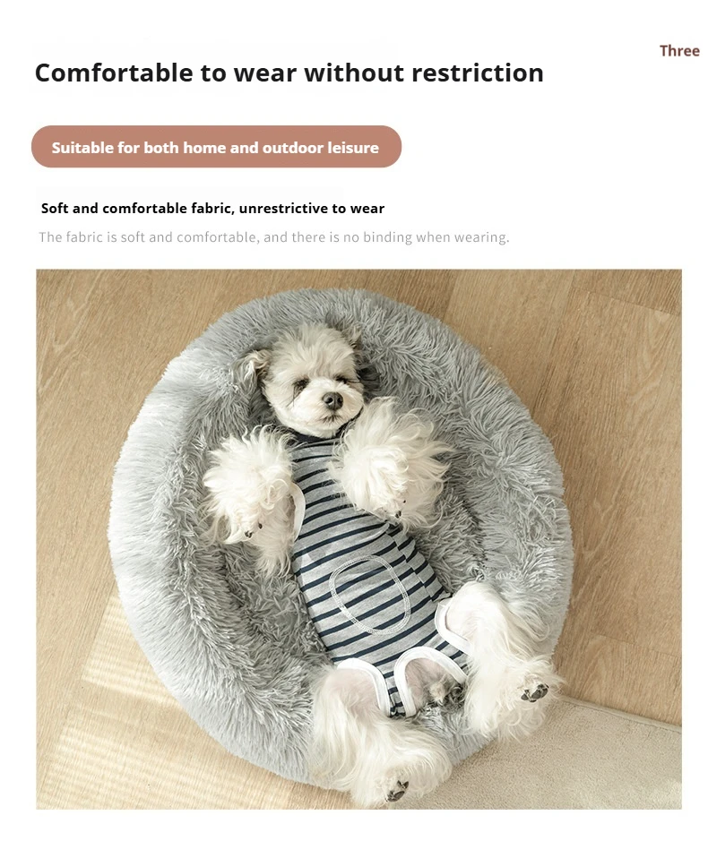 Comparación de tallas del traje de recuperación canino
