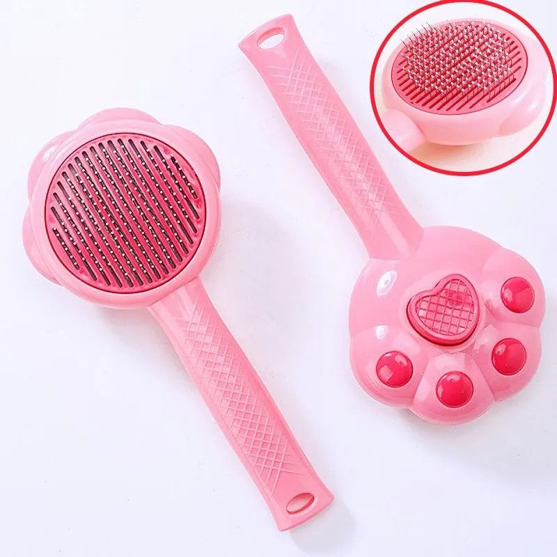 Dog Brush Self Cleaning Cat Brush Automatic Dogs Comb One Button Pet Hair Remover Dog Grooming Massage Cat Brushes Pet Products