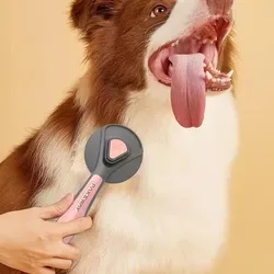 Cepillo autolimpiante de acero inoxidable para gatos y perros