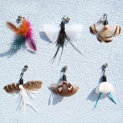 Cabezal de repuesto para insectos y gatos, accesorios de juguete, palo de Teaser divertido, varita interactiva, juguete para mascotas con plumas