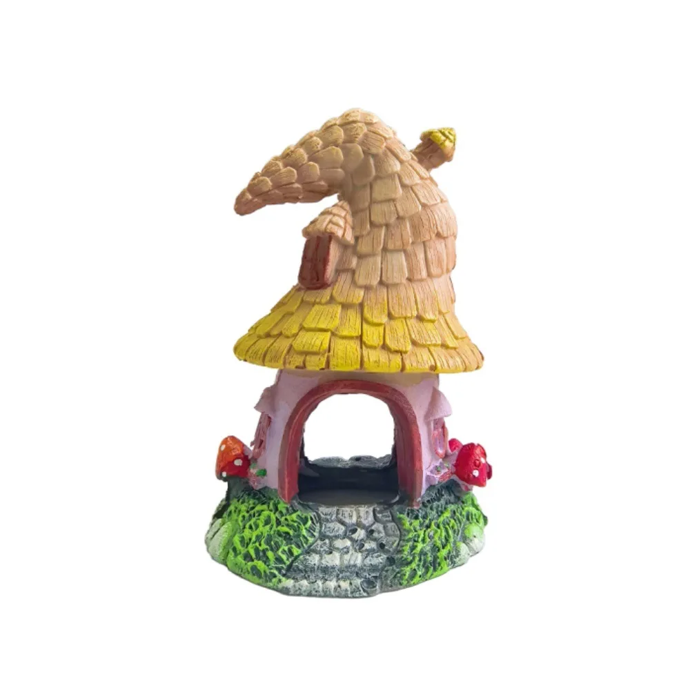 Decoración acuario casa hadas hongo – Cueva para peces y camarones
