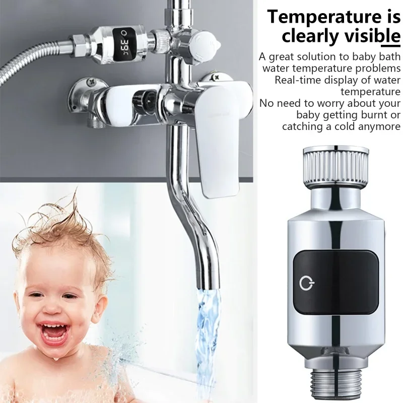 Shower Thermometer LED Digital Display Baby Bath Water Thermometer Realtime Monitor Faucet Thermometer Bathroom Accessories - imagen 3