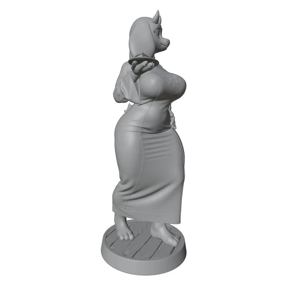 Kit resina sin montar ni pintar, figura femenina sensual, miniatura - imagen 3