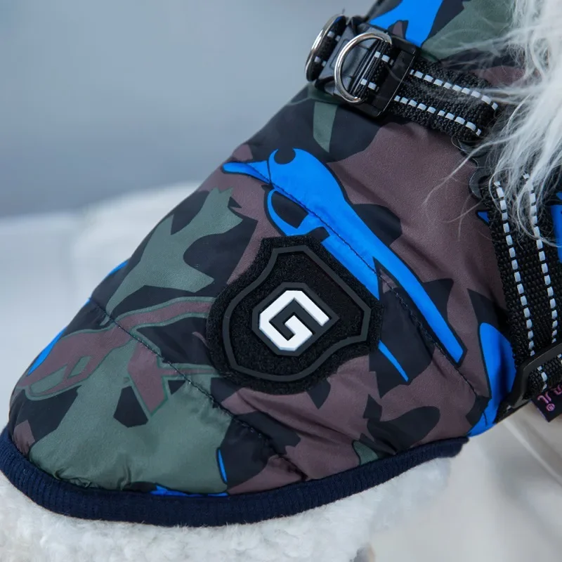 Chaqueta de invierno con arnés para perro - imagen 5