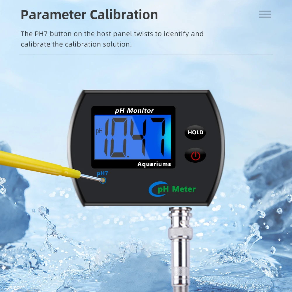 Medidor de Ph Digital para acuario, Monitor de PH en línea para agua potable, probador profesional de calidad del agua preciso, multiparámetro, enchufe europeo - imagen 2