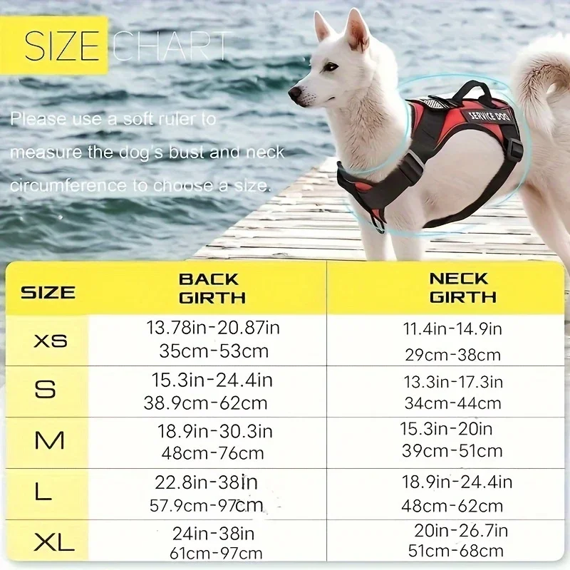 Arnés táctico antitiramiento para perros con tiras reflectantes nocturnas, correa estilo chaleco de nailon resistente de grado militar para perros grandes - imagen 2