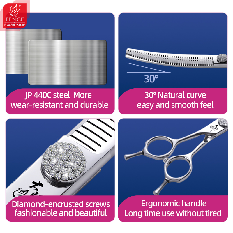 Fenice Tijeras - Detalle del mango ergonómico