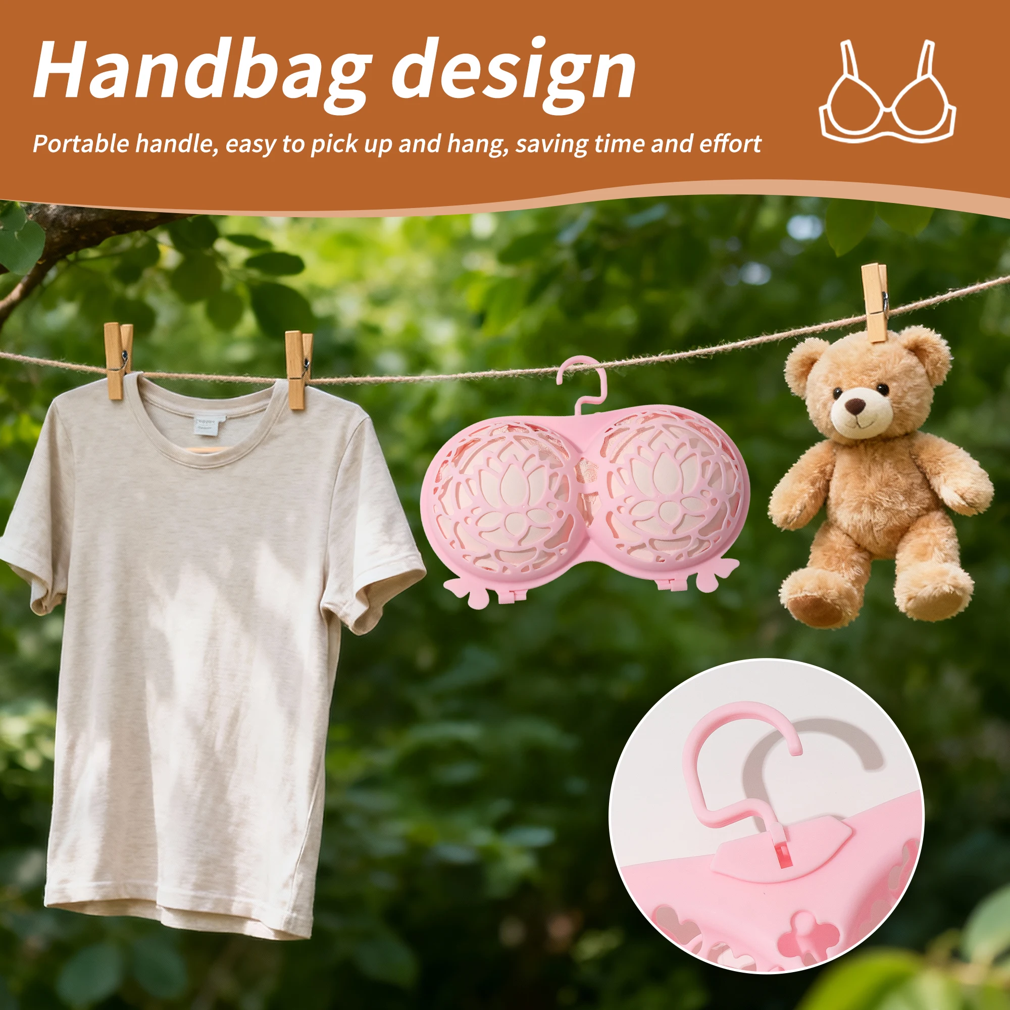 Soporte antideformación para ropa interior de lavado a máquina, bolsa para sujetador, bolsa para ropa interior, soporte especial para ropa interior de lavado - imagen 5