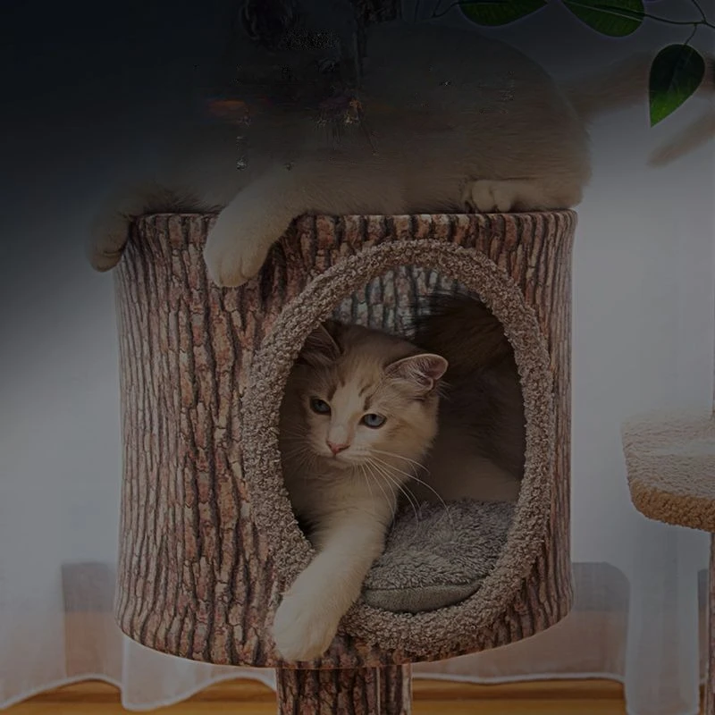 Casa grande con múltiples hamacas para gatos, torre de árbol de Sisal, rascador, camas y muebles, productos para mascotas, accesorios - imagen 2