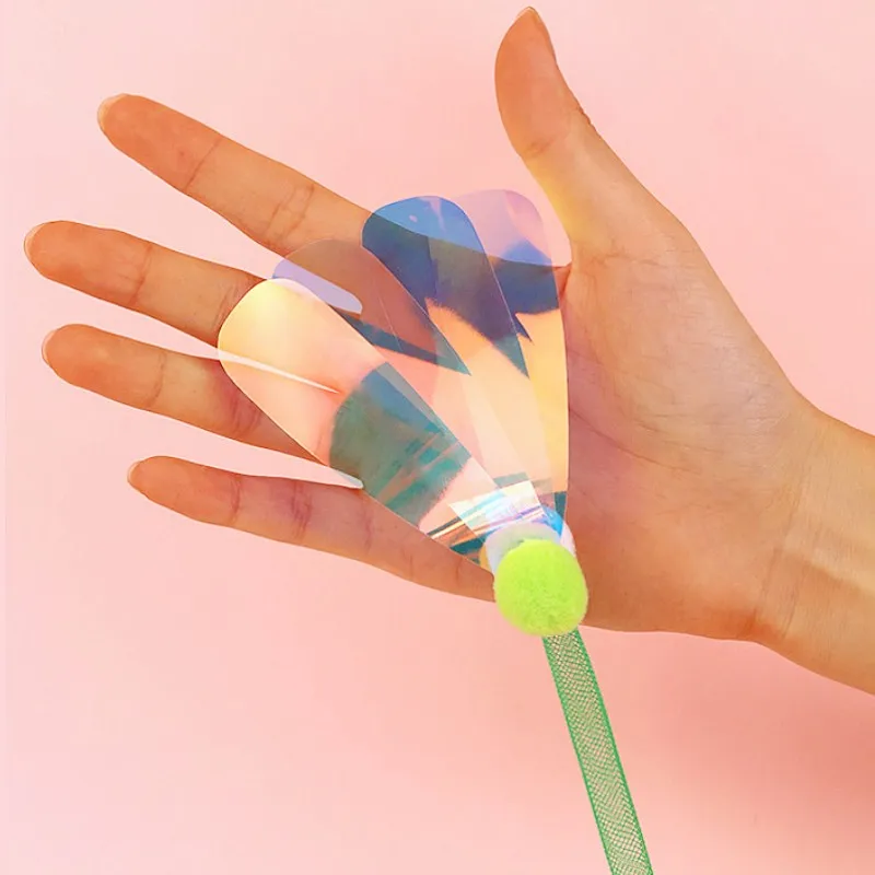 Juguete para gatos, palo de plumas, juguetes para gatos, red elástica interactiva, juguetes para gatos, juguete para gatos con plumas autohi, suministros para mascotas - imagen 4
