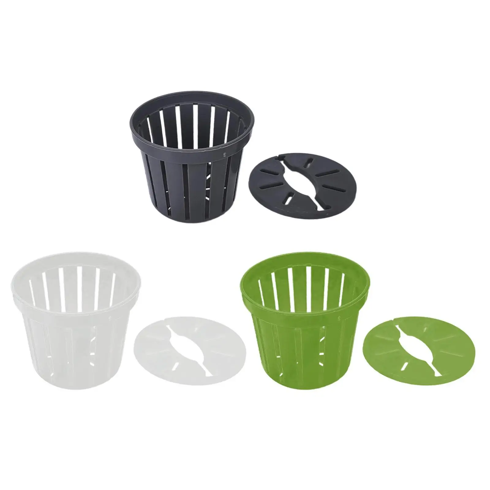 20x Net Pots Hydroponic Planting Basket Multi Purpose Porous Sturdy Gifts Indoor Garden Slotted Mesh Net Cups Hydroponic Cups