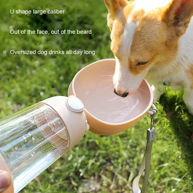 NONOR-taza de agua para perros, botella de agua portátil para mascotas, tazón de agua de viaje para perros y gatos con dispensador de comida, suministros para perros y mascotas