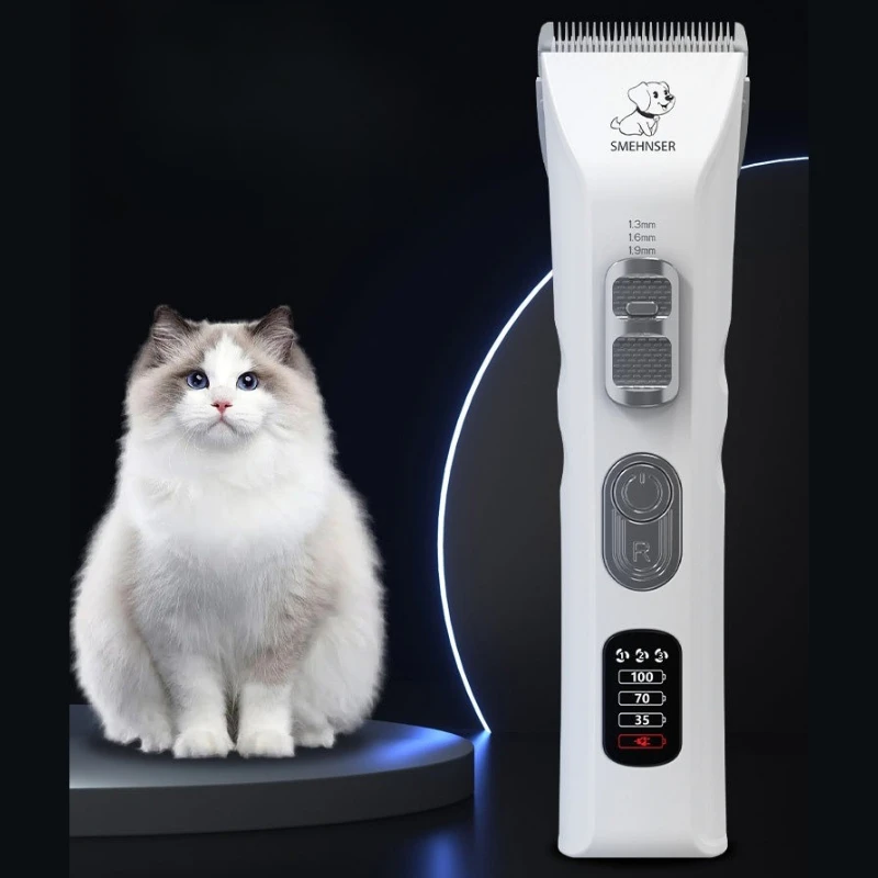 Kit de aseo para perros, gatos con cortaúñas, afeitadora y tijeras