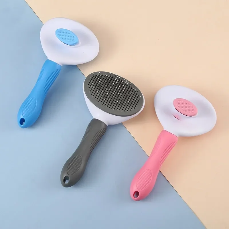 Cepillo de pelo para perros y gatos, cepillo para el cuidado y el cuidado de gatos, peine de acero inoxidable para limpieza de perros de pelo largo, suministros para mascotas y gatos - imagen 5