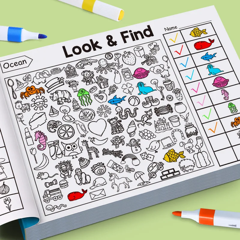 Libro de colorear infantil para niños con dibujos del gato y perro - imagen 2