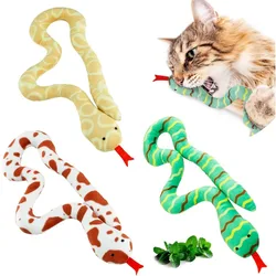 Juguete interactivo de hierba gatera para gato, juguete interactivo de peluche para gato, serpiente glotón, resistente a mordeduras, Molar, juguete para regalo para gato, accesorios para mascotas