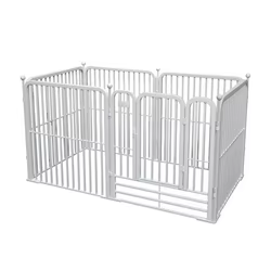 Corral metalico plegable para perros grandes - interior/exterior