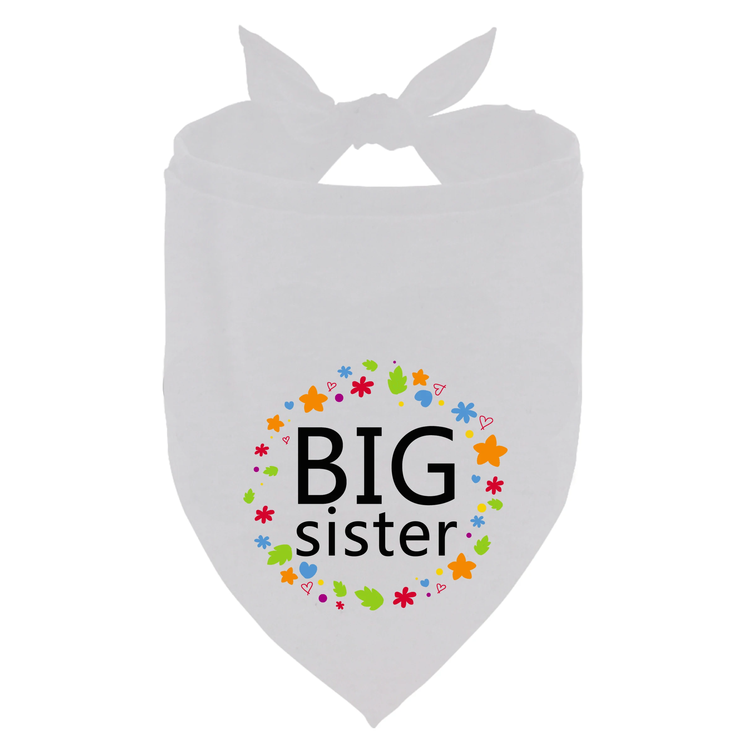 Big Sister-Bandana a cuadros para perro, Bandana para anuncio de embarazo, accesorio para foto de revelación de género, accesorios para mascotas - imagen 2