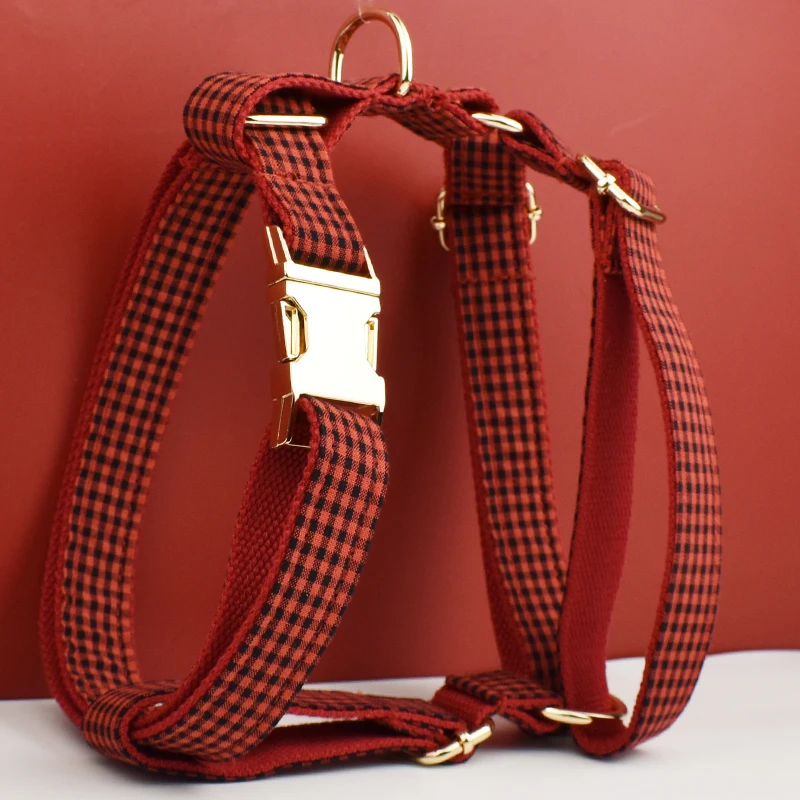 Collar de algodón suave para perro – Diseño personalizado gris - imagen 2