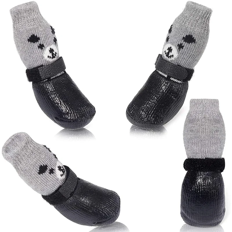 Calcetines para perros y gatos con botas ajustables e impermeables