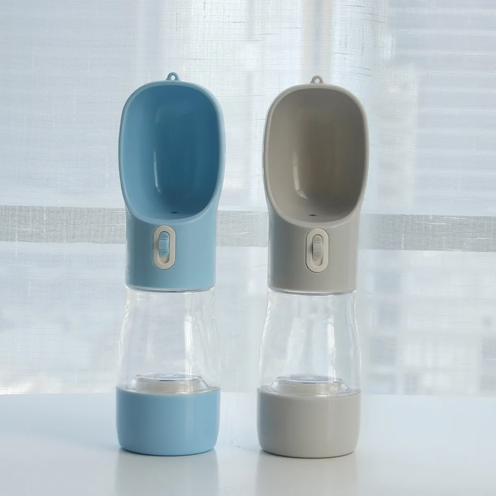 Botella de agua portátil 2 en 1 para perros con contenedor de comida para mascotas grandes y pequeñas, tazón alimentador de agua, dispensador de agua, suministros para Chihuahua - imagen 4