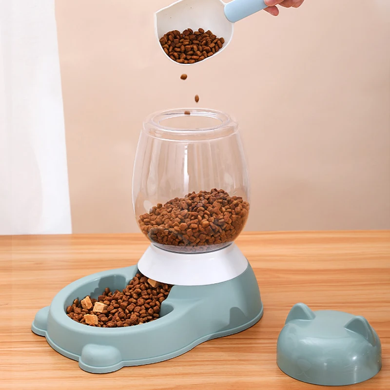 Hoopet-cuenco de agua y comida para perros, dispensador automático de comida para gatos, perros y Bulldog, tazón de beber de gran capacidad, suministros para gatos, 2,2 L - imagen 2