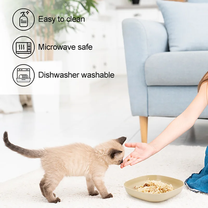 Cuenco antideslizante para gato – Plato de agua y comida - imagen 2