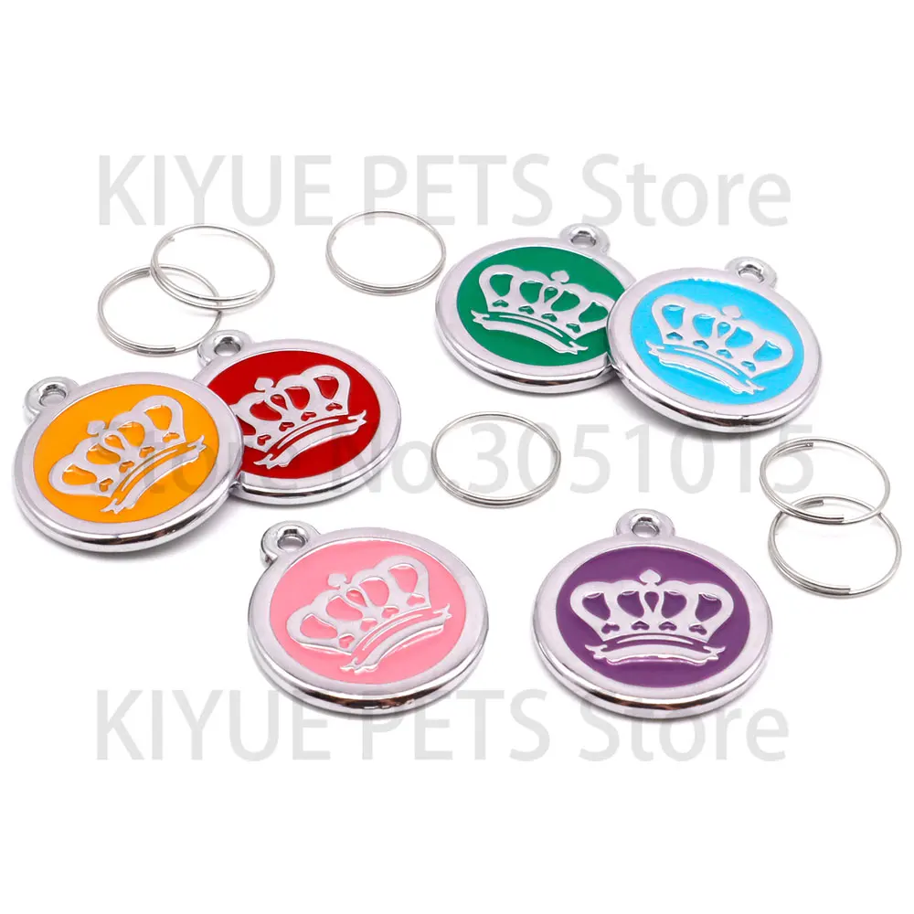 Collar identificador para perro con nombre grabado – Acero