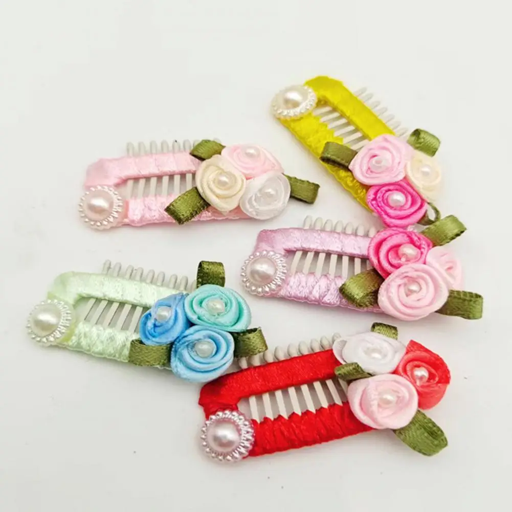 Horquilla para mascotas de fácil uso, pinza para el pelo para perros, pinzas para el pelo florales para mascotas, accesorios para el cabello para mascotas - imagen 3