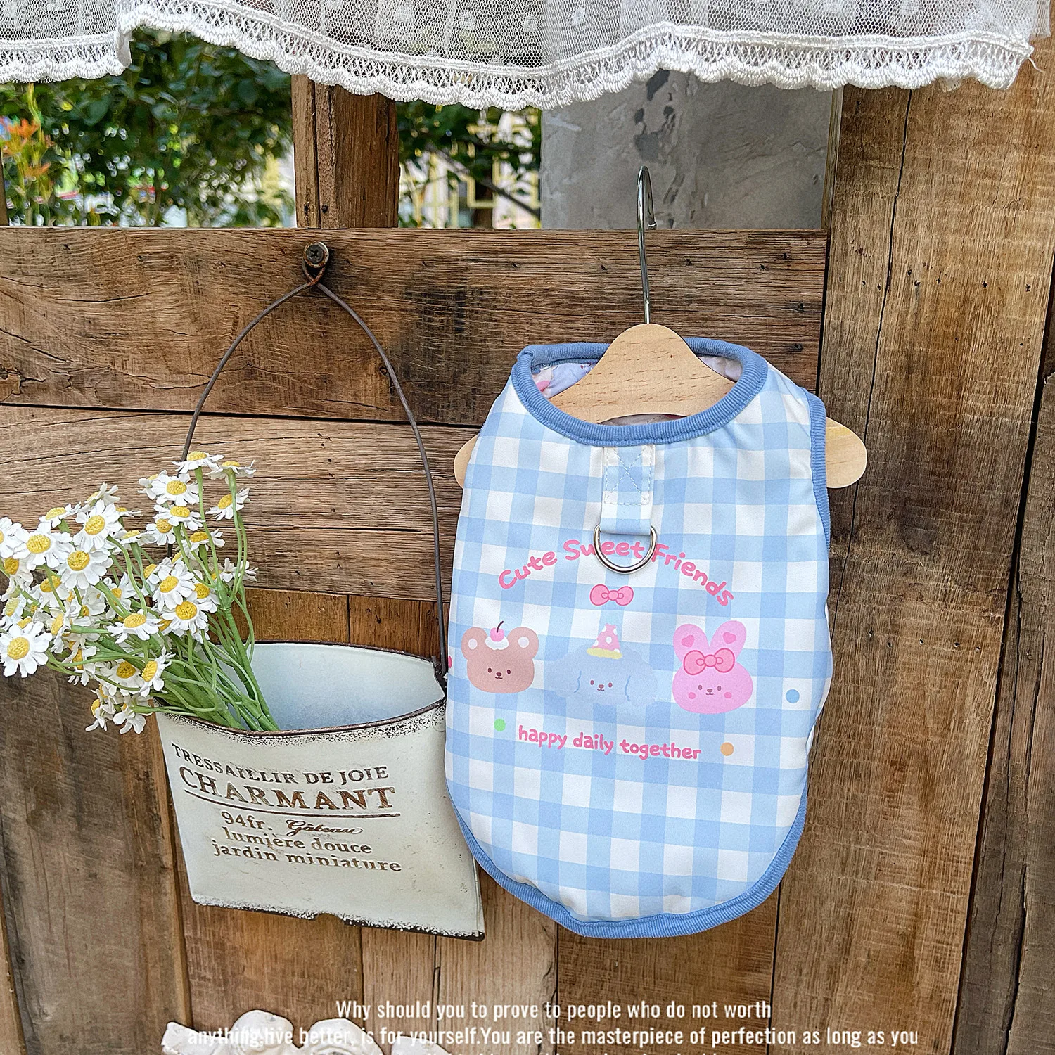 Abrigo a cuadros de otoño e invierno para mascotas, chaleco doble de doble cara cálido para gatos, ropa para perros pequeños, ropa para cachorros - imagen 4