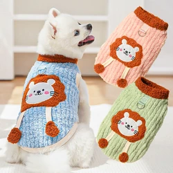Ropa de Invierno para Perros - Sudadera Felpa con Diseño León
