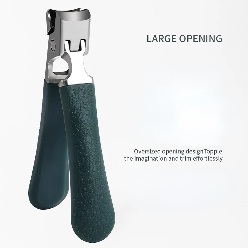 Cortaúñas antisalpicaduras, cortaúñas grueso y duro, herramientas especiales de acero inoxidable, apertura de mandíbula ancha, manicura - imagen 2