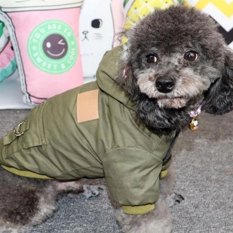 Chaqueta de abrigo de invierno para perros, sudadera gruesa y cálida con capucha para perros pequeños y medianos, ropa para mascotas Chihuahua Yorkies, ropa para clima frío - imagen 4