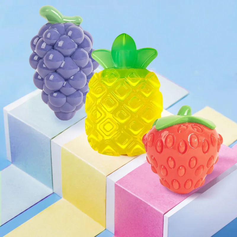 Juguete de fruta para perros, rechinar los dientes, rosiendo Vocal, resistente, morder los dientes, limpieza, juguete para mascotas - imagen 3