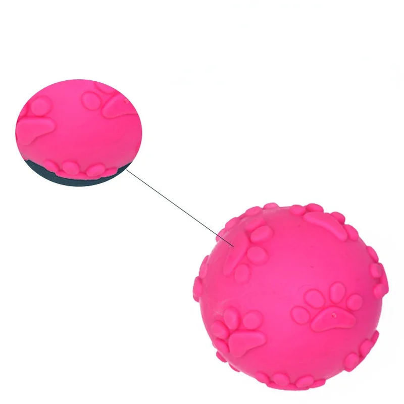 Juguete de goma elástica para perros, juguete interactivo resistente a mordeduras, TPR, divertido, para entrenamiento, pelota Vocal, accesorios para mascotas - imagen 3