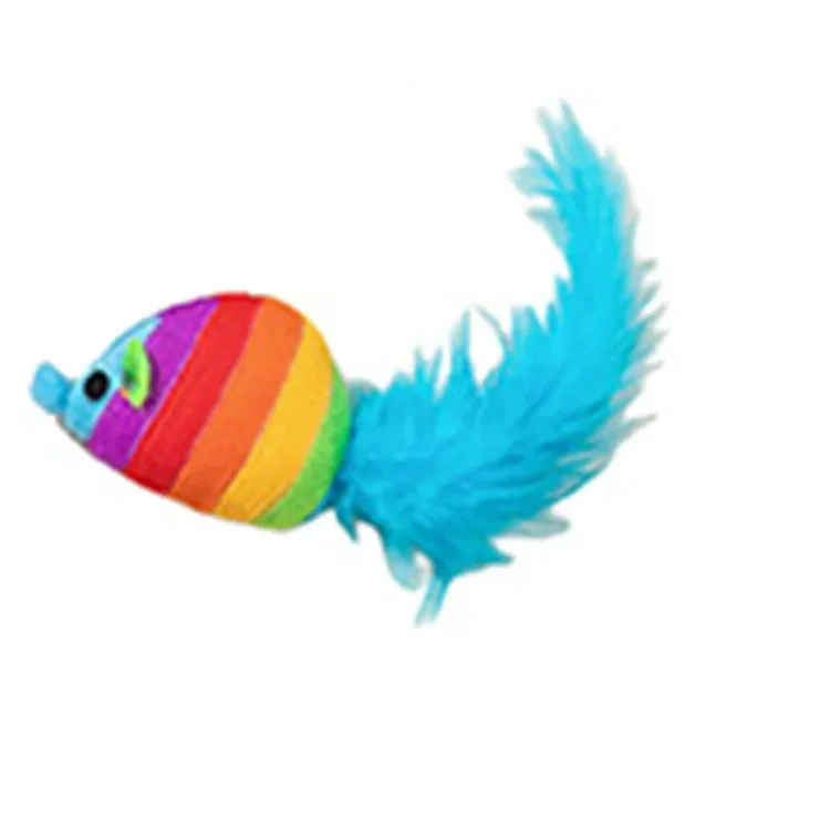 Muñeco de ratón de felpa de simulación, juguete para masticar, gato, nuevo - imagen 3