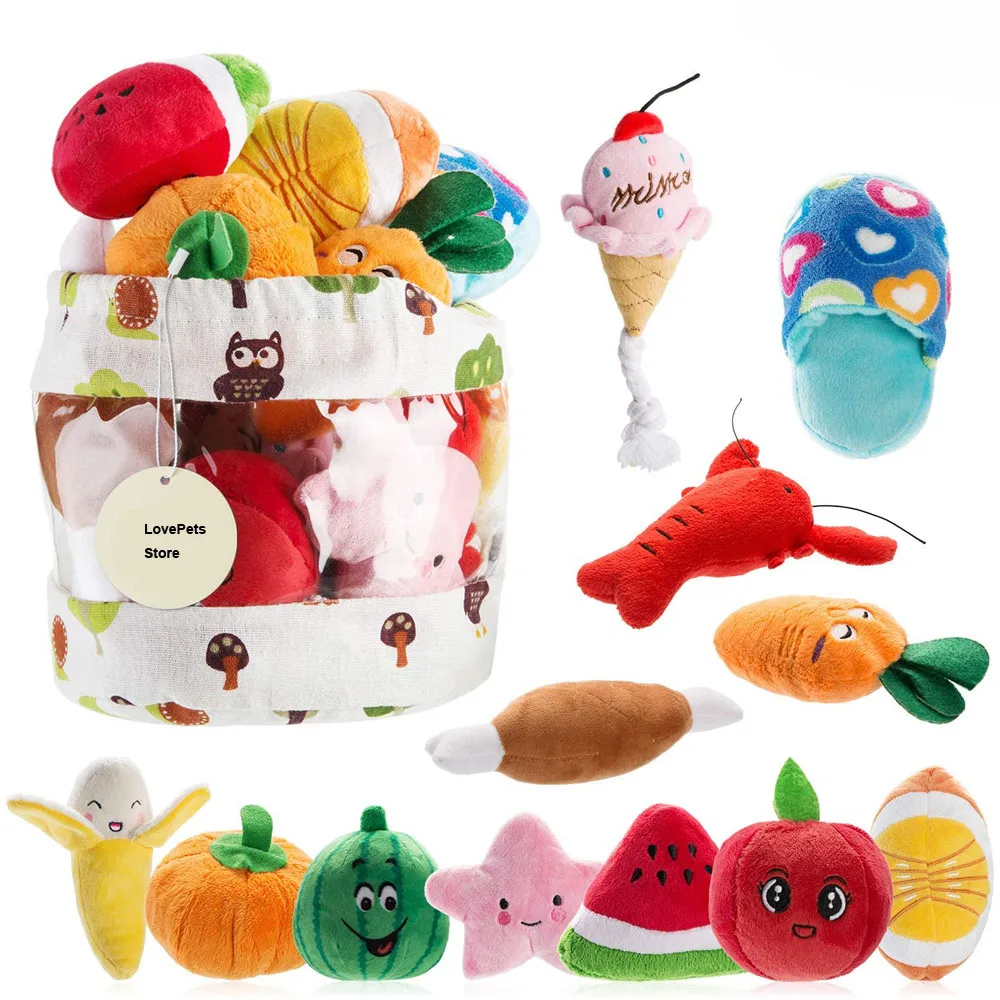 Juguetes de peluche chirriantes para perros pequeños y medianos - imagen 3