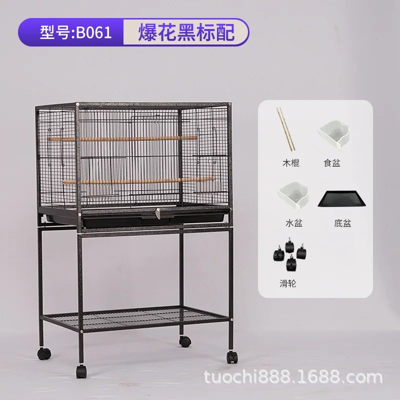 Jaula extra grande para loros, periquitos y cacatúas de varios niveles - imagen 5