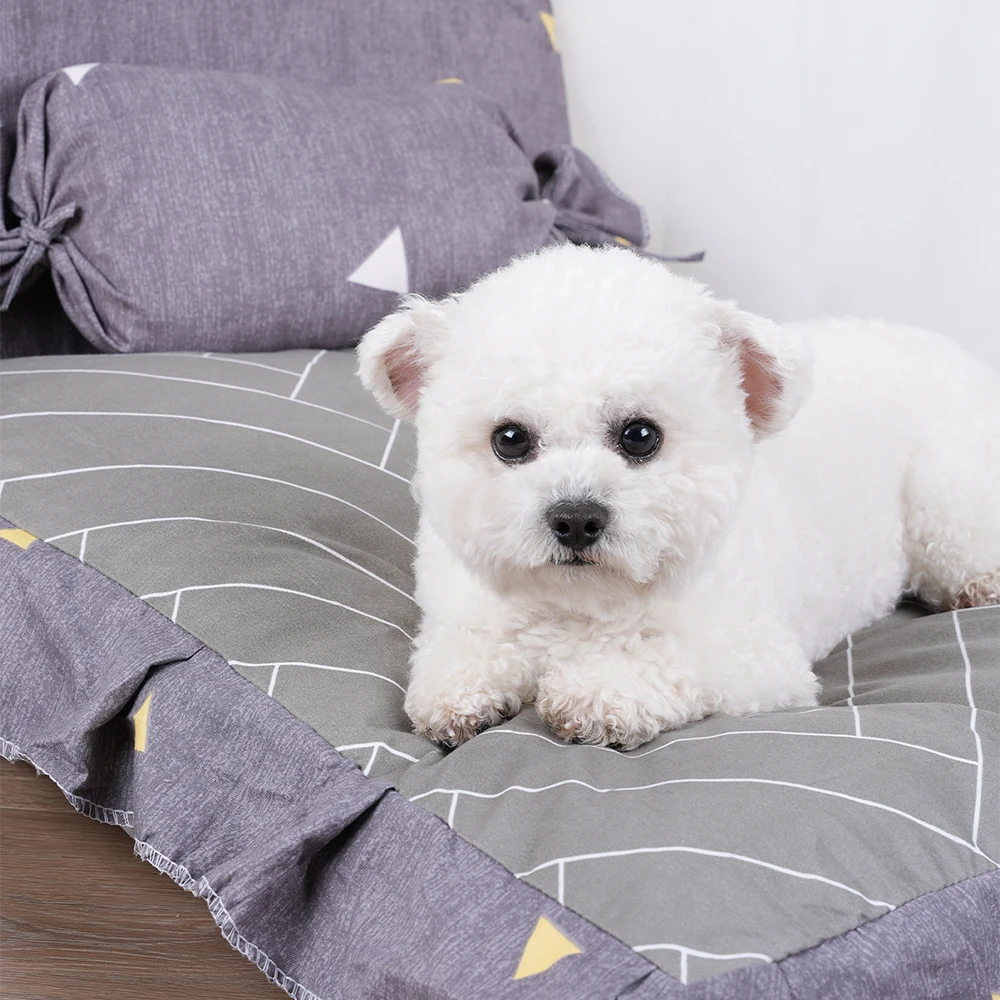 Cama para perros y gatos pequeños, accesorio de cojín grande, cesta para razas de perros, accesorios para sofá, cestas grandes para perrera, alfombrilla para mascotas - imagen 4