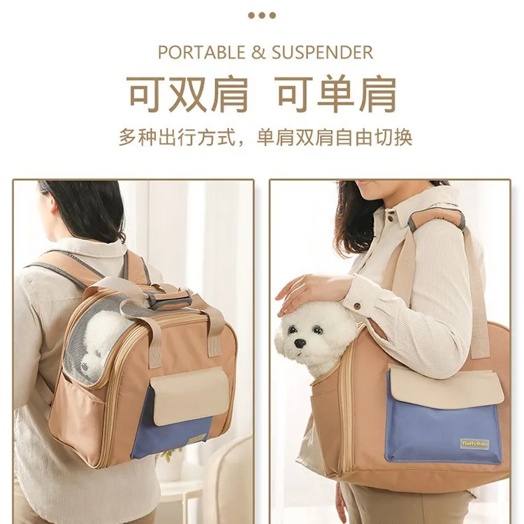 Mochila transportín expandible para gato y perro pequeño - imagen 4