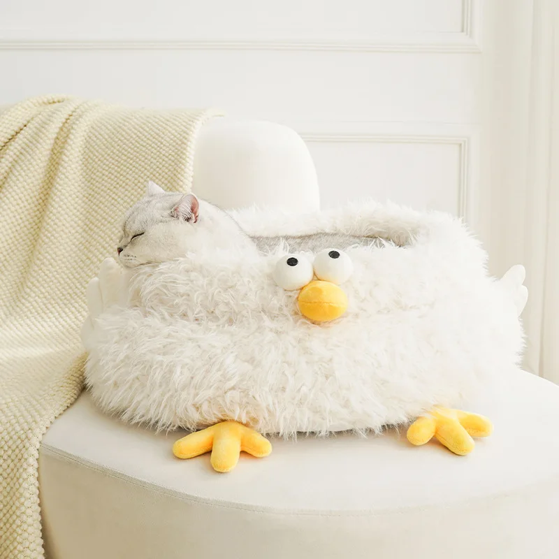 Cama con diseño de pollo para gatos y perros pequeños - imagen 2